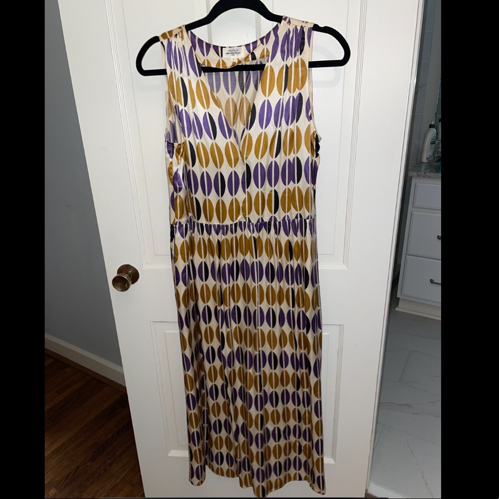 Hartford yellow/gold and purple dress